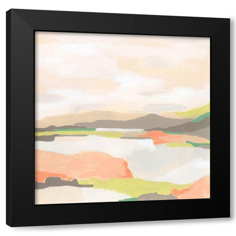 Valley Song I Black Modern Wood Framed Art Print with Double Matting by Vess, June Erica