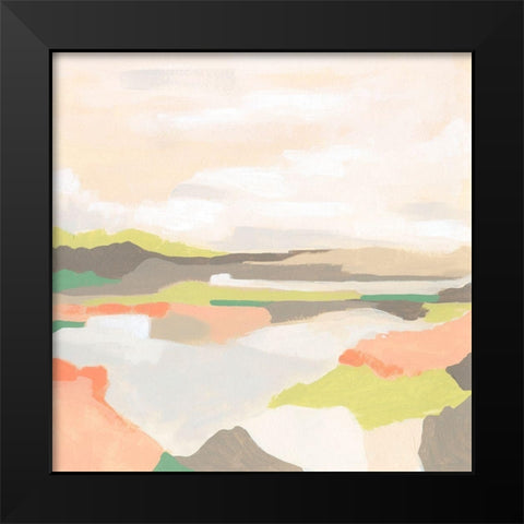 Valley Song II Black Modern Wood Framed Art Print by Vess, June Erica
