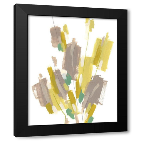 Fractal Cascade I Black Modern Wood Framed Art Print with Double Matting by Vess, June Erica