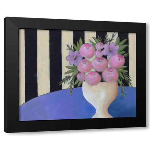Subtle Bouquet II Black Modern Wood Framed Art Print by Moore, Regina