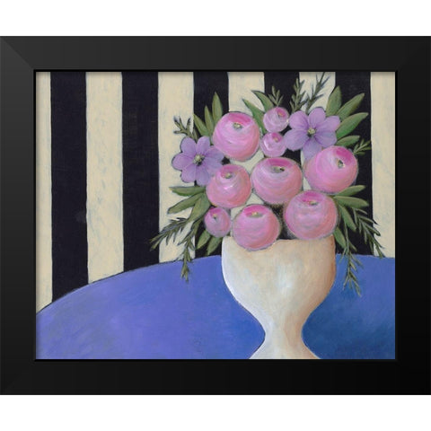 Subtle Bouquet II Black Modern Wood Framed Art Print by Moore, Regina