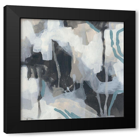 Static Cover I Black Modern Wood Framed Art Print by Vess, June Erica