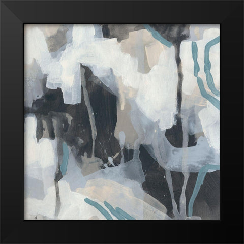 Static Cover I Black Modern Wood Framed Art Print by Vess, June Erica