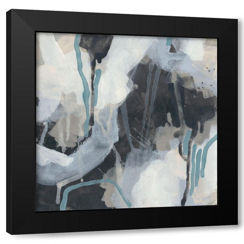 Static Cover II Black Modern Wood Framed Art Print by Vess, June Erica