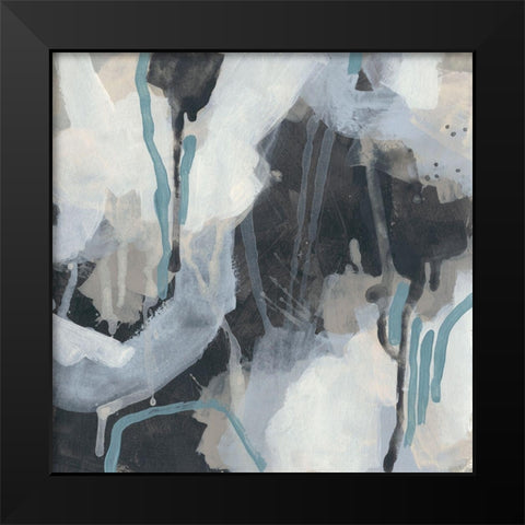 Static Cover II Black Modern Wood Framed Art Print by Vess, June Erica