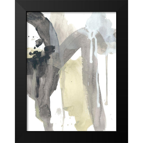Verdigris Momentum I Black Modern Wood Framed Art Print by Vess, June Erica