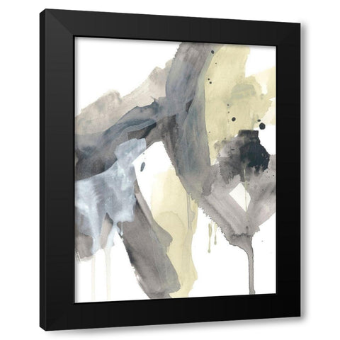 Verdigris Momentum II Black Modern Wood Framed Art Print with Double Matting by Vess, June Erica