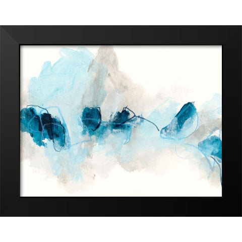 Geode Coast I Black Modern Wood Framed Art Print by Vess, June Erica