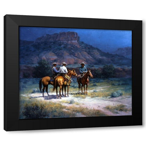 Moonshine Black Modern Wood Framed Art Print with Double Matting by Sorenson, Jack