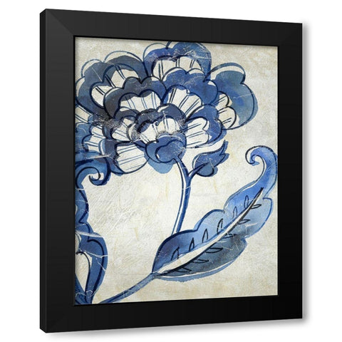 Vintage Porcelain I Black Modern Wood Framed Art Print with Double Matting by Zarris, Chariklia