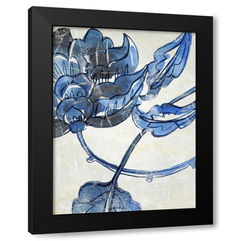 Vintage Porcelain IV Black Modern Wood Framed Art Print with Double Matting by Zarris, Chariklia