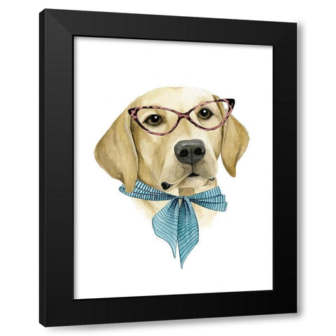 Vogue Dog IV Black Modern Wood Framed Art Print with Double Matting by Popp, Grace