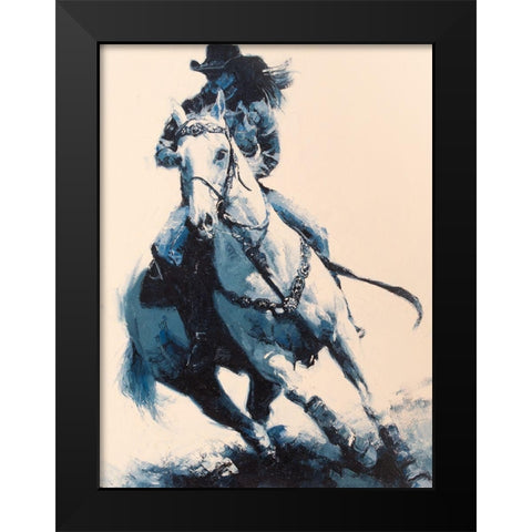 Mood Indigo II Black Modern Wood Framed Art Print by Chapman, Julie T.