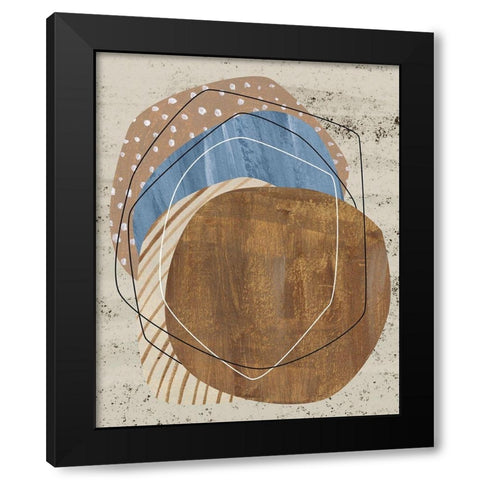 Dust Storm I Black Modern Wood Framed Art Print with Double Matting by Wang, Melissa