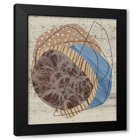 Dust Storm III Black Modern Wood Framed Art Print with Double Matting by Wang, Melissa