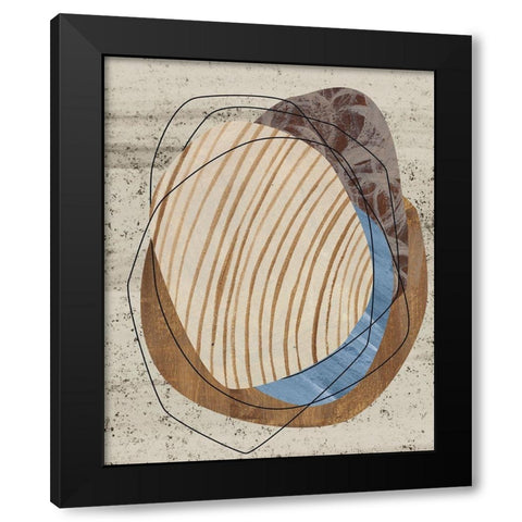 Dust Storm IV Black Modern Wood Framed Art Print with Double Matting by Wang, Melissa