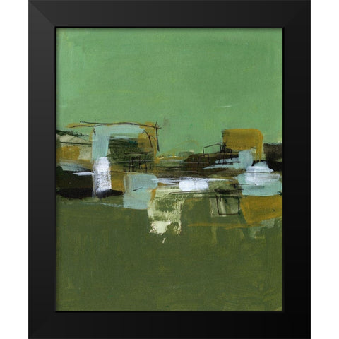 Abstract Village II Black Modern Wood Framed Art Print by Wang, Melissa