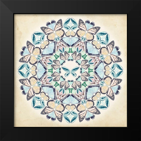 Prosperity Mandala II Black Modern Wood Framed Art Print by Wang, Melissa