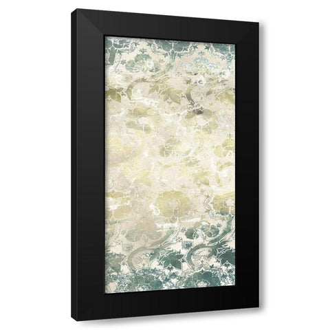 Emerald Textile II Black Modern Wood Framed Art Print with Double Matting by Vess, June Erica