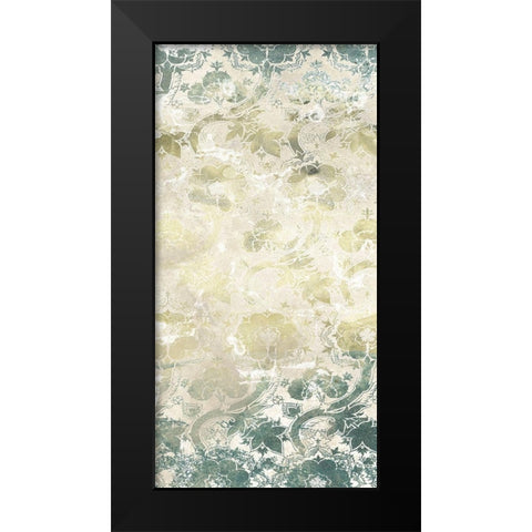 Emerald Textile II Black Modern Wood Framed Art Print by Vess, June Erica
