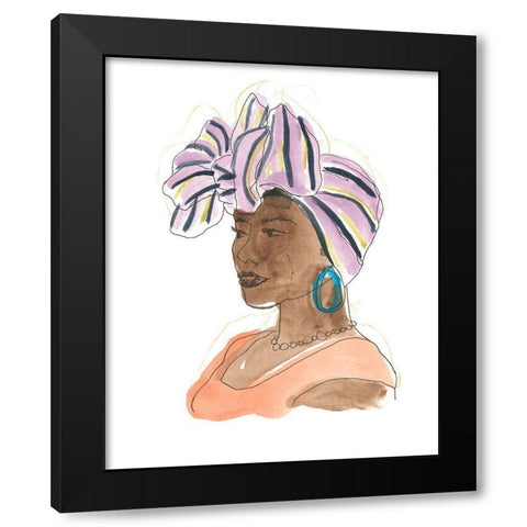 Strong and Beautiful II Black Modern Wood Framed Art Print with Double Matting by Vess, June Erica