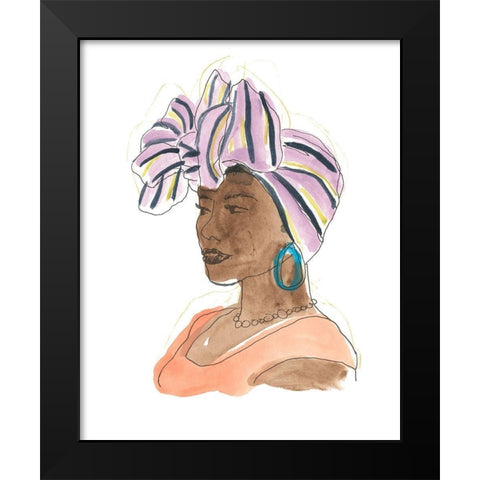 Strong and Beautiful II Black Modern Wood Framed Art Print by Vess, June Erica
