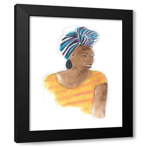 Strong and Beautiful III Black Modern Wood Framed Art Print by Vess, June Erica
