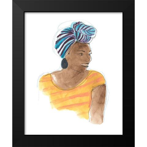 Strong and Beautiful III Black Modern Wood Framed Art Print by Vess, June Erica