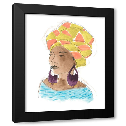 Strong and Beautiful IV Black Modern Wood Framed Art Print with Double Matting by Vess, June Erica
