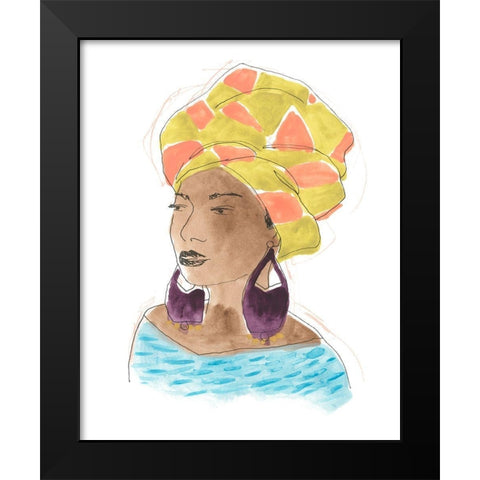 Strong and Beautiful IV Black Modern Wood Framed Art Print by Vess, June Erica