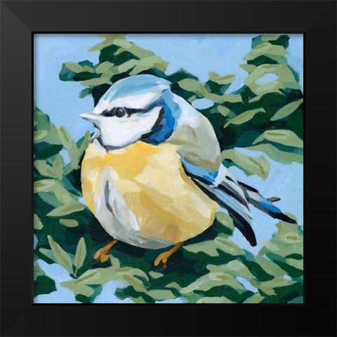 Painterly Bird II Black Modern Wood Framed Art Print by Scarvey, Emma