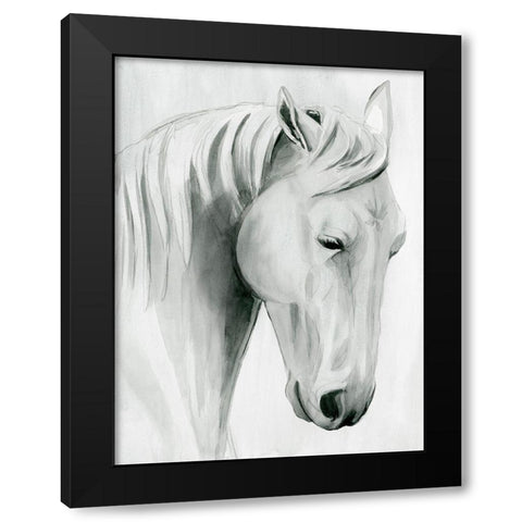 Horse Whisper II Black Modern Wood Framed Art Print with Double Matting by Popp, Grace