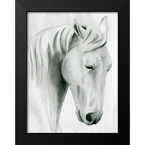Horse Whisper II Black Modern Wood Framed Art Print by Popp, Grace