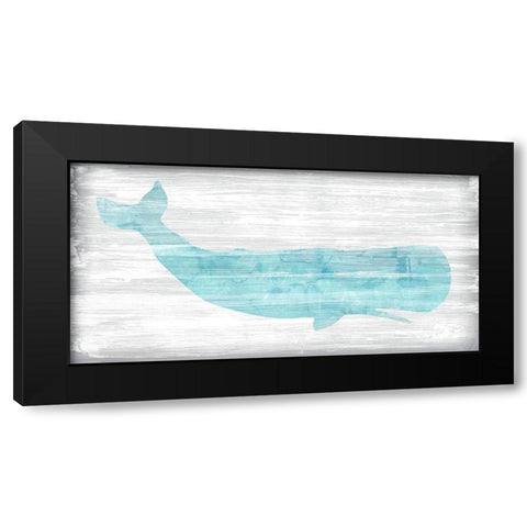 Weathered Whale I Black Modern Wood Framed Art Print with Double Matting by Vess, June Erica