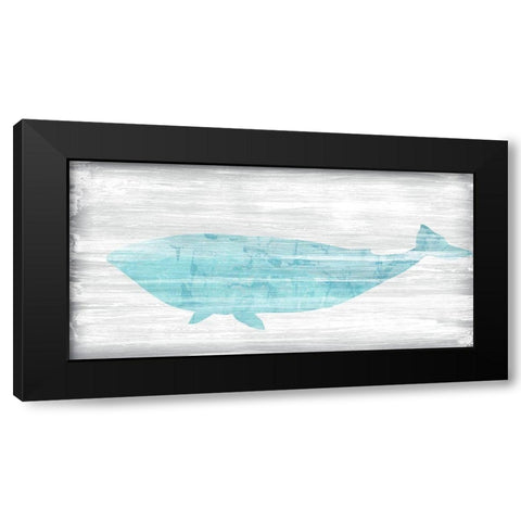 Weathered Whale II Black Modern Wood Framed Art Print with Double Matting by Vess, June Erica