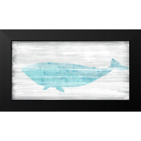 Weathered Whale II Black Modern Wood Framed Art Print by Vess, June Erica