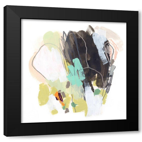 Redirect I Black Modern Wood Framed Art Print by Vess, June Erica