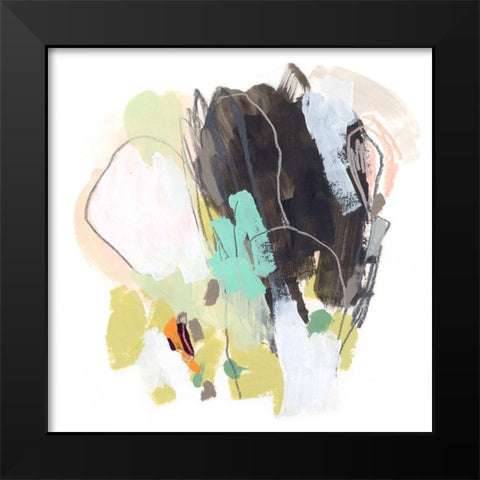 Redirect I Black Modern Wood Framed Art Print by Vess, June Erica