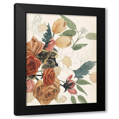 Imperfect Bouquet II Black Modern Wood Framed Art Print by Popp, Grace
