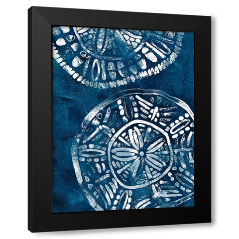 Sea Batik I Black Modern Wood Framed Art Print with Double Matting by Vess, June Erica
