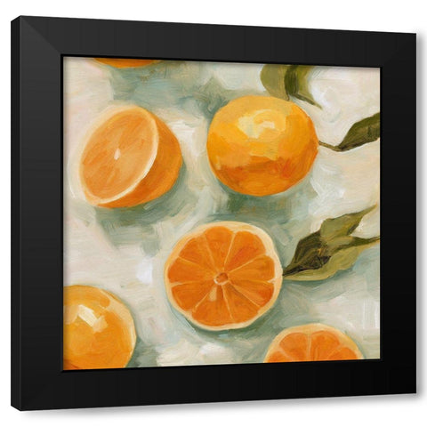 Fresh Citrus I Black Modern Wood Framed Art Print with Double Matting by Scarvey, Emma