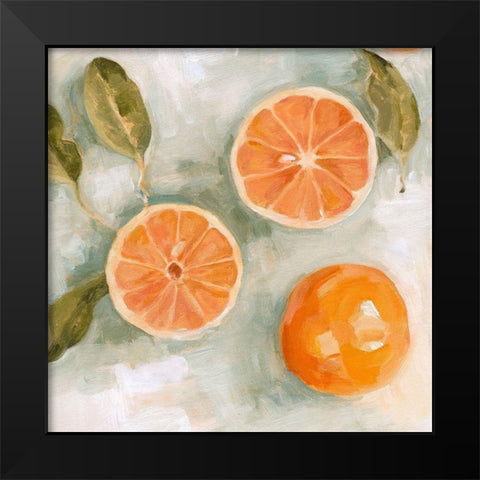 Fresh Citrus II Black Modern Wood Framed Art Print by Scarvey, Emma