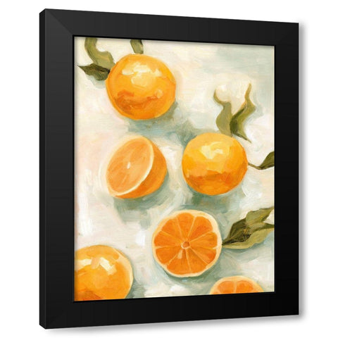 Fresh Citrus V Black Modern Wood Framed Art Print by Scarvey, Emma