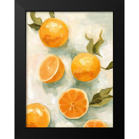 Fresh Citrus V Black Modern Wood Framed Art Print by Scarvey, Emma