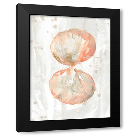 Muted Molusk I Black Modern Wood Framed Art Print with Double Matting by Vess, June Erica