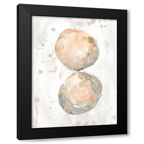 Muted Molusk II Black Modern Wood Framed Art Print by Vess, June Erica