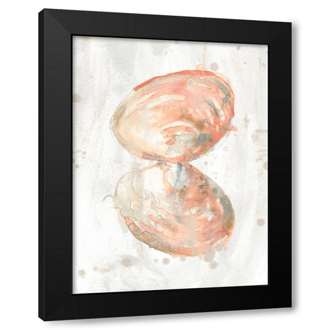 Muted Molusk III Black Modern Wood Framed Art Print by Vess, June Erica