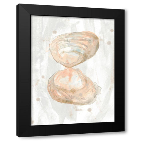 Muted Molusk IV Black Modern Wood Framed Art Print with Double Matting by Vess, June Erica