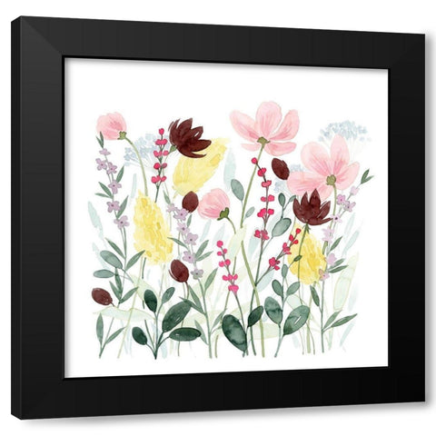 May Posy I Black Modern Wood Framed Art Print by Popp, Grace