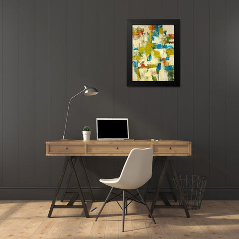 Spring Vibe I Black Modern Wood Framed Art Print by Joy, Julie